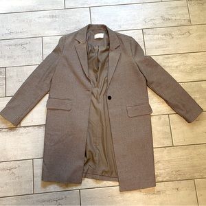 OAK + FORT houndstooth blazer coat